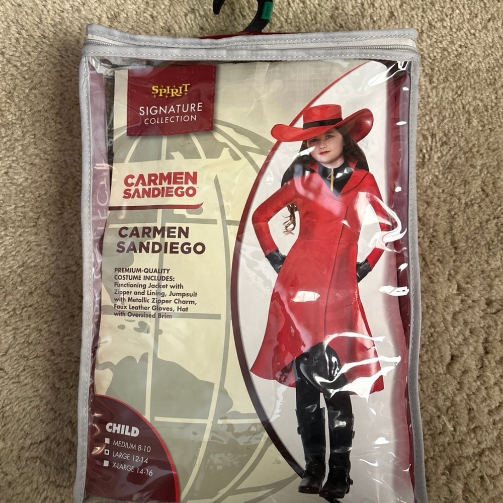 Carmen Sandiego Halloween costume girls L 12–14